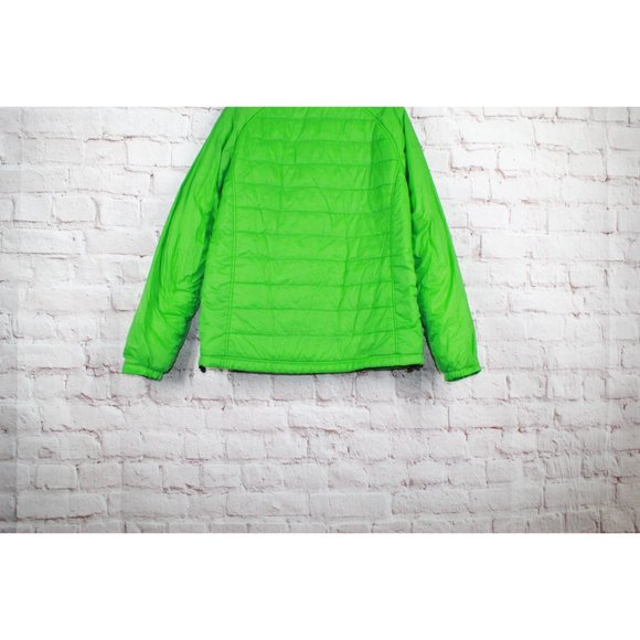 LL Bean Lime Green Nylon Full Zipper Light Weight Winter Jacket Size M - Picture 4 of 9